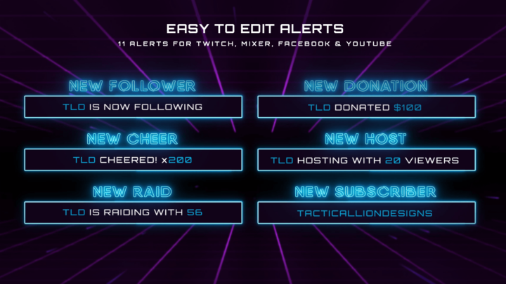 twitch alerts glow