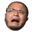 WutFace Twitch emote showing a shocked and confused expression